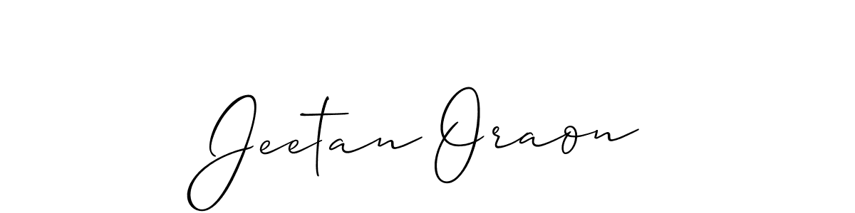 You should practise on your own different ways (Allison_Script) to write your name (Jeetan Oraon) in signature. don't let someone else do it for you. Jeetan Oraon signature style 2 images and pictures png