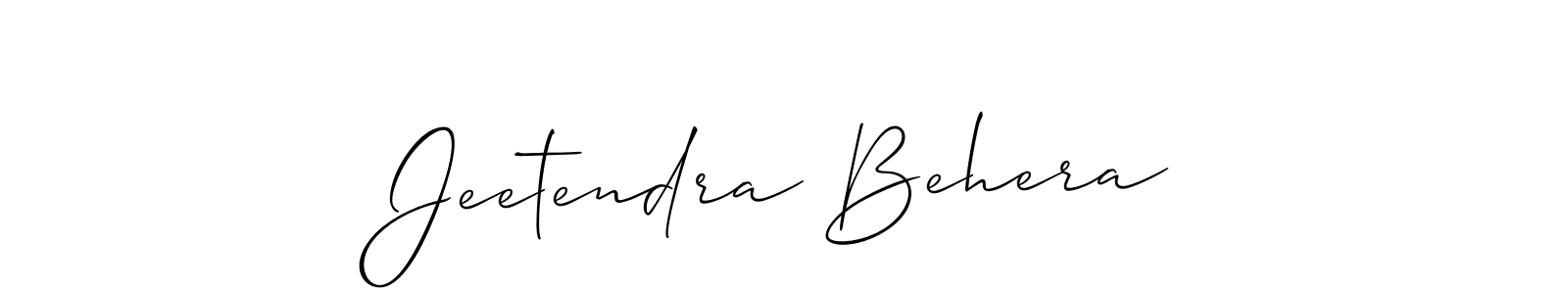 Also You can easily find your signature by using the search form. We will create Jeetendra Behera name handwritten signature images for you free of cost using Allison_Script sign style. Jeetendra Behera signature style 2 images and pictures png