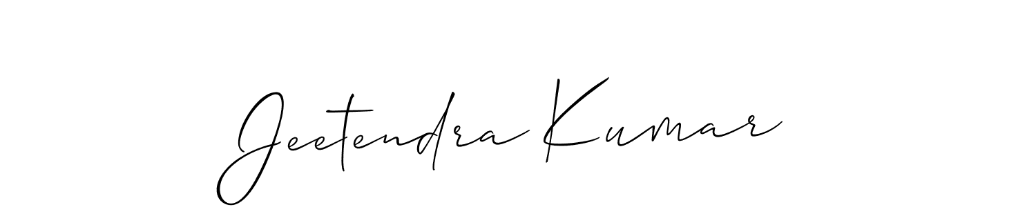 Create a beautiful signature design for name Jeetendra Kumar. With this signature (Allison_Script) fonts, you can make a handwritten signature for free. Jeetendra Kumar signature style 2 images and pictures png