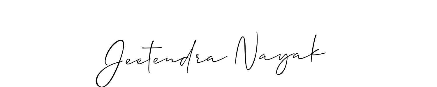 How to make Jeetendra Nayak signature? Allison_Script is a professional autograph style. Create handwritten signature for Jeetendra Nayak name. Jeetendra Nayak signature style 2 images and pictures png
