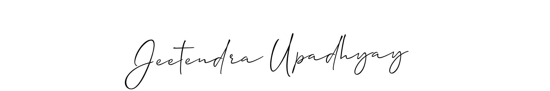 Use a signature maker to create a handwritten signature online. With this signature software, you can design (Allison_Script) your own signature for name Jeetendra Upadhyay. Jeetendra Upadhyay signature style 2 images and pictures png