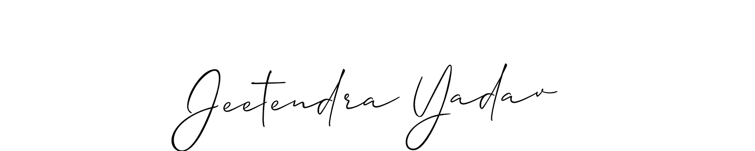 It looks lik you need a new signature style for name Jeetendra Yadav. Design unique handwritten (Allison_Script) signature with our free signature maker in just a few clicks. Jeetendra Yadav signature style 2 images and pictures png