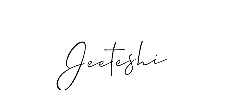 Create a beautiful signature design for name Jeeteshi. With this signature (Allison_Script) fonts, you can make a handwritten signature for free. Jeeteshi signature style 2 images and pictures png