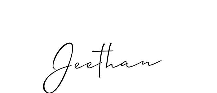 Best and Professional Signature Style for Jeethan. Allison_Script Best Signature Style Collection. Jeethan signature style 2 images and pictures png