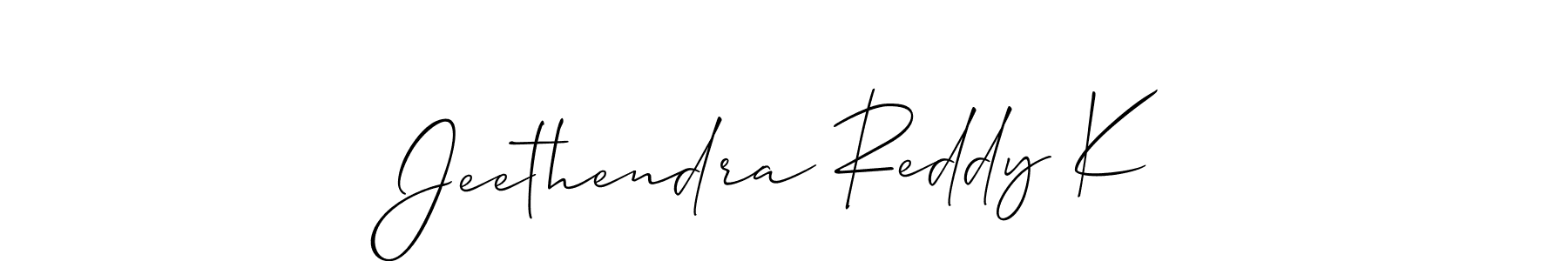 Jeethendra Reddy K stylish signature style. Best Handwritten Sign (Allison_Script) for my name. Handwritten Signature Collection Ideas for my name Jeethendra Reddy K. Jeethendra Reddy K signature style 2 images and pictures png