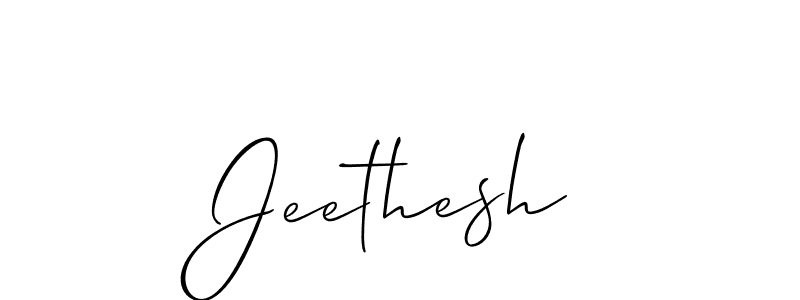 Make a beautiful signature design for name Jeethesh. Use this online signature maker to create a handwritten signature for free. Jeethesh signature style 2 images and pictures png