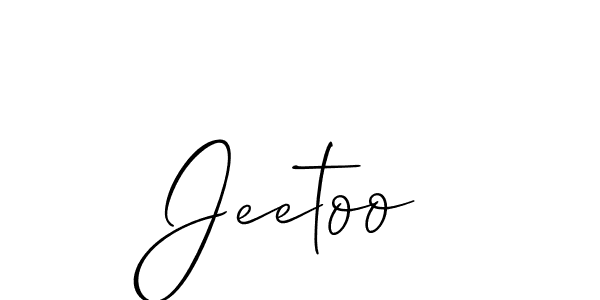 Once you've used our free online signature maker to create your best signature Allison_Script style, it's time to enjoy all of the benefits that Jeetoo name signing documents. Jeetoo signature style 2 images and pictures png