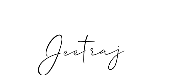 The best way (Allison_Script) to make a short signature is to pick only two or three words in your name. The name Jeetraj include a total of six letters. For converting this name. Jeetraj signature style 2 images and pictures png