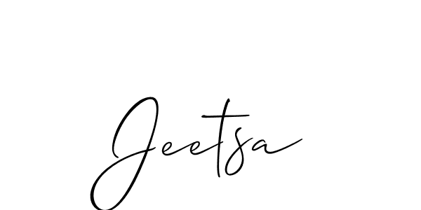 Make a beautiful signature design for name Jeetsa. With this signature (Allison_Script) style, you can create a handwritten signature for free. Jeetsa signature style 2 images and pictures png