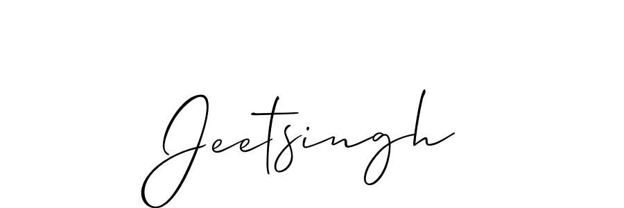 How to make Jeetsingh name signature. Use Allison_Script style for creating short signs online. This is the latest handwritten sign. Jeetsingh signature style 2 images and pictures png