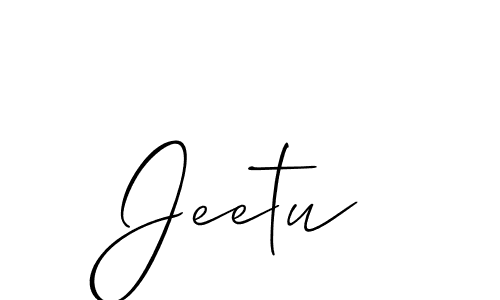 How to Draw Jeetu signature style? Allison_Script is a latest design signature styles for name Jeetu. Jeetu signature style 2 images and pictures png