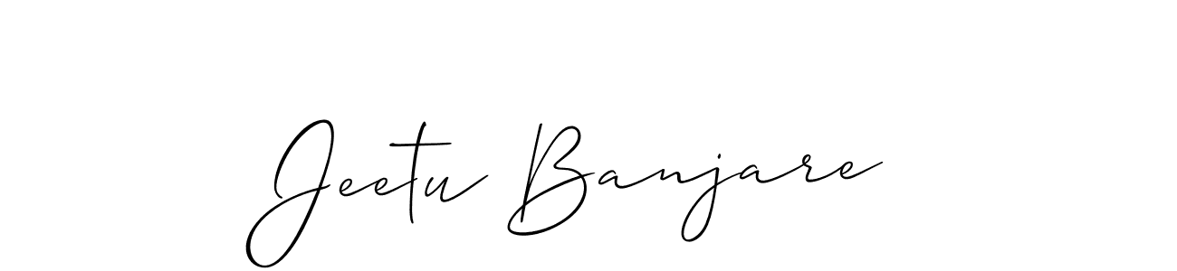 Also You can easily find your signature by using the search form. We will create Jeetu Banjare name handwritten signature images for you free of cost using Allison_Script sign style. Jeetu Banjare signature style 2 images and pictures png