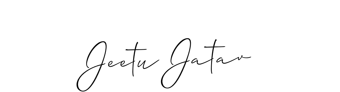 Best and Professional Signature Style for Jeetu Jatav. Allison_Script Best Signature Style Collection. Jeetu Jatav signature style 2 images and pictures png