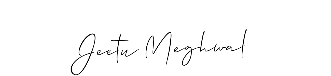 Also You can easily find your signature by using the search form. We will create Jeetu Meghwal name handwritten signature images for you free of cost using Allison_Script sign style. Jeetu Meghwal signature style 2 images and pictures png