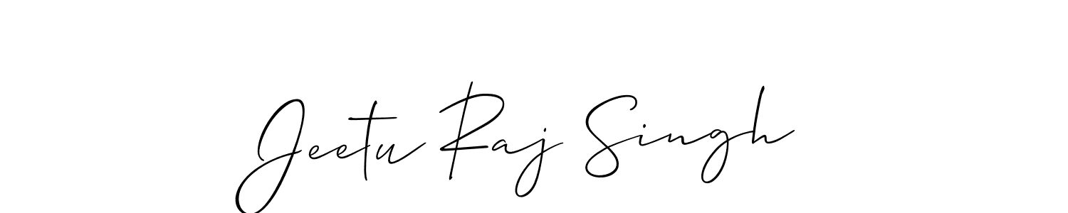 if you are searching for the best signature style for your name Jeetu Raj Singh. so please give up your signature search. here we have designed multiple signature styles  using Allison_Script. Jeetu Raj Singh signature style 2 images and pictures png