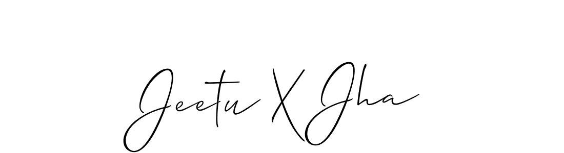 This is the best signature style for the Jeetu X Jha name. Also you like these signature font (Allison_Script). Mix name signature. Jeetu X Jha signature style 2 images and pictures png