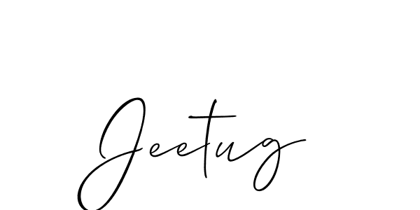 Allison_Script is a professional signature style that is perfect for those who want to add a touch of class to their signature. It is also a great choice for those who want to make their signature more unique. Get Jeetug name to fancy signature for free. Jeetug signature style 2 images and pictures png