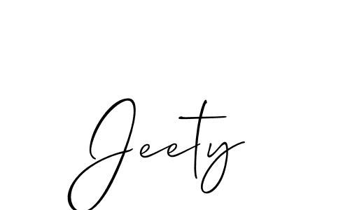 How to make Jeety name signature. Use Allison_Script style for creating short signs online. This is the latest handwritten sign. Jeety signature style 2 images and pictures png