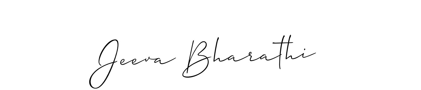 The best way (Allison_Script) to make a short signature is to pick only two or three words in your name. The name Jeeva Bharathi include a total of six letters. For converting this name. Jeeva Bharathi signature style 2 images and pictures png