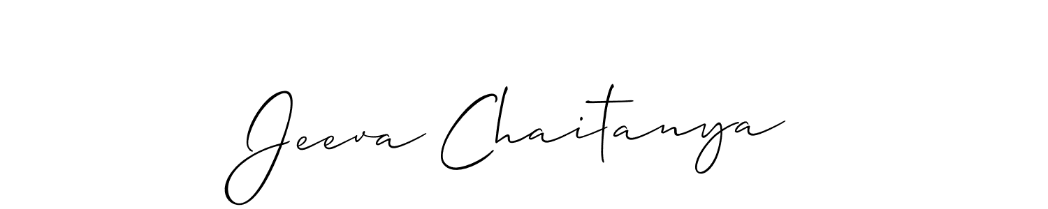 It looks lik you need a new signature style for name Jeeva Chaitanya. Design unique handwritten (Allison_Script) signature with our free signature maker in just a few clicks. Jeeva Chaitanya signature style 2 images and pictures png