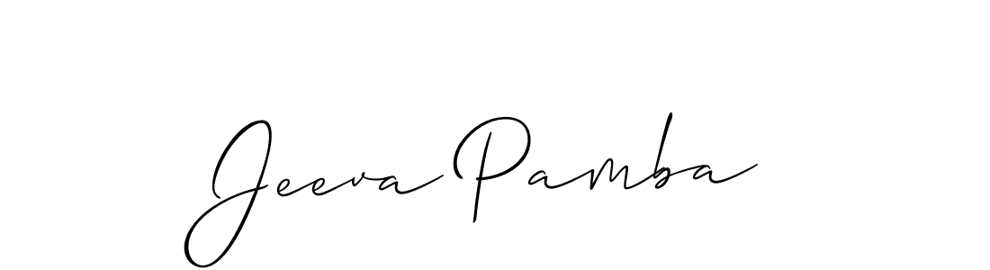 Make a beautiful signature design for name Jeeva Pamba. Use this online signature maker to create a handwritten signature for free. Jeeva Pamba signature style 2 images and pictures png