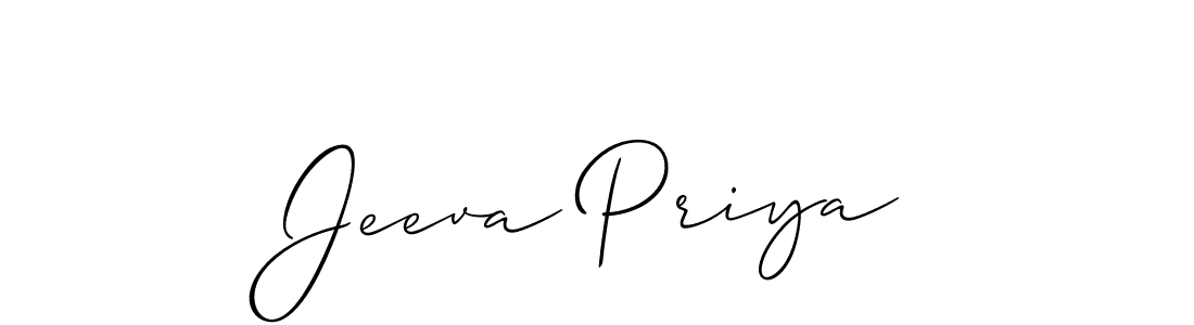 Once you've used our free online signature maker to create your best signature Allison_Script style, it's time to enjoy all of the benefits that Jeeva Priya name signing documents. Jeeva Priya signature style 2 images and pictures png