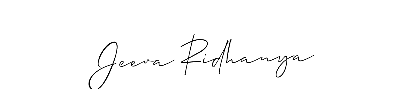 You can use this online signature creator to create a handwritten signature for the name Jeeva Ridhanya. This is the best online autograph maker. Jeeva Ridhanya signature style 2 images and pictures png