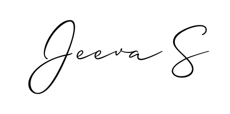 The Allison_Script lettering style adds unique flourish to name Jeeva S. Stand out with a custom digital autograph made in seconds. Jeeva S signature style 2 images and pictures png