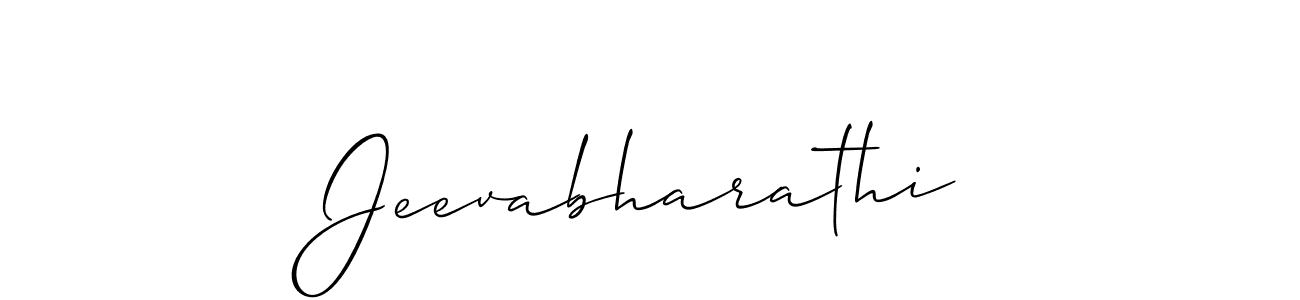 How to make Jeevabharathi name signature. Use Allison_Script style for creating short signs online. This is the latest handwritten sign. Jeevabharathi signature style 2 images and pictures png