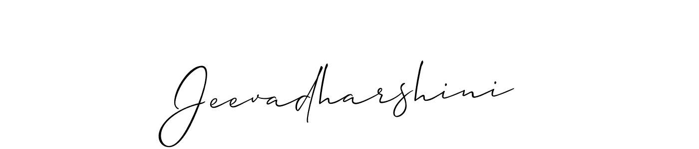 Also we have Jeevadharshini name is the best signature style. Create professional handwritten signature collection using Allison_Script autograph style. Jeevadharshini signature style 2 images and pictures png