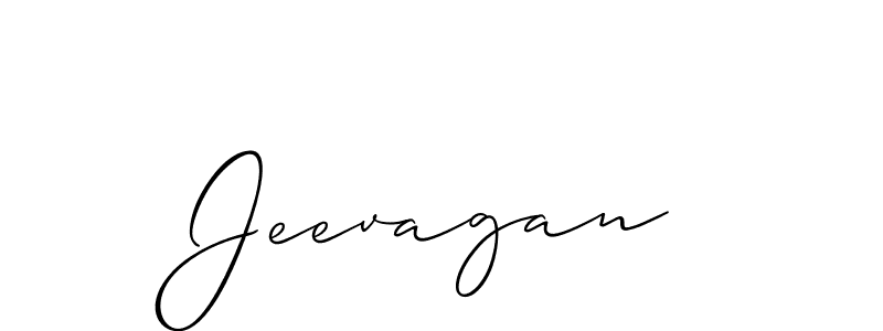 How to make Jeevagan name signature. Use Allison_Script style for creating short signs online. This is the latest handwritten sign. Jeevagan signature style 2 images and pictures png