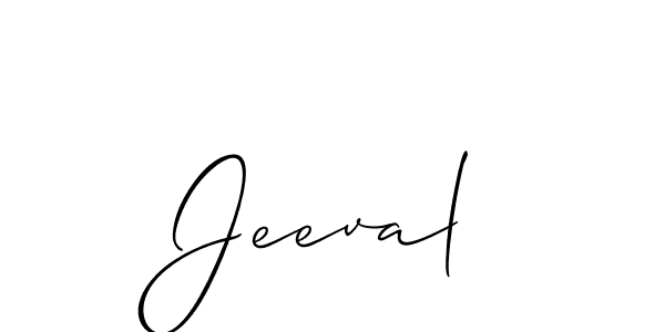 How to make Jeeval name signature. Use Allison_Script style for creating short signs online. This is the latest handwritten sign. Jeeval signature style 2 images and pictures png