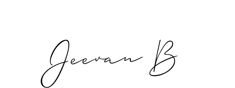 Check out images of Autograph of Jeevan B name. Actor Jeevan B Signature Style. Allison_Script is a professional sign style online. Jeevan B signature style 2 images and pictures png