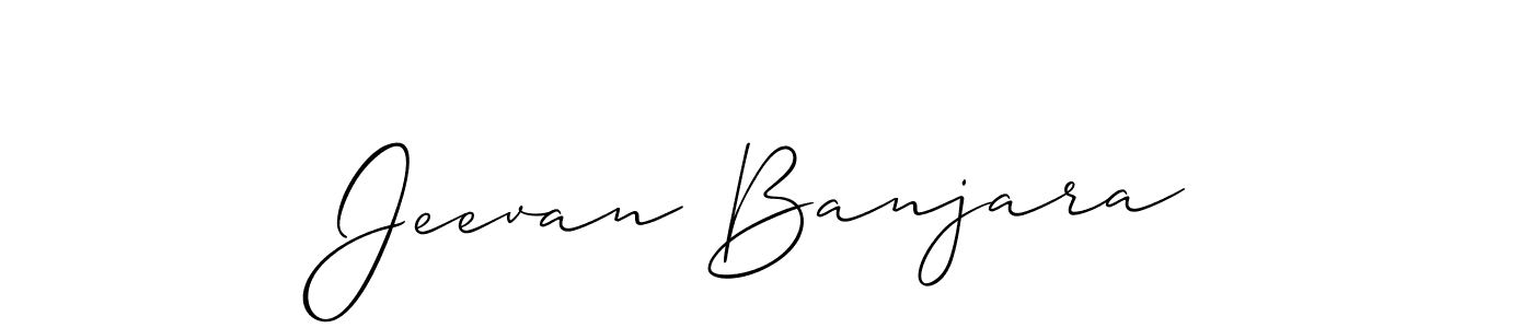 Similarly Allison_Script is the best handwritten signature design. Signature creator online .You can use it as an online autograph creator for name Jeevan Banjara. Jeevan Banjara signature style 2 images and pictures png