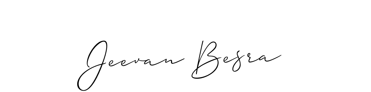 Also we have Jeevan Besra name is the best signature style. Create professional handwritten signature collection using Allison_Script autograph style. Jeevan Besra signature style 2 images and pictures png