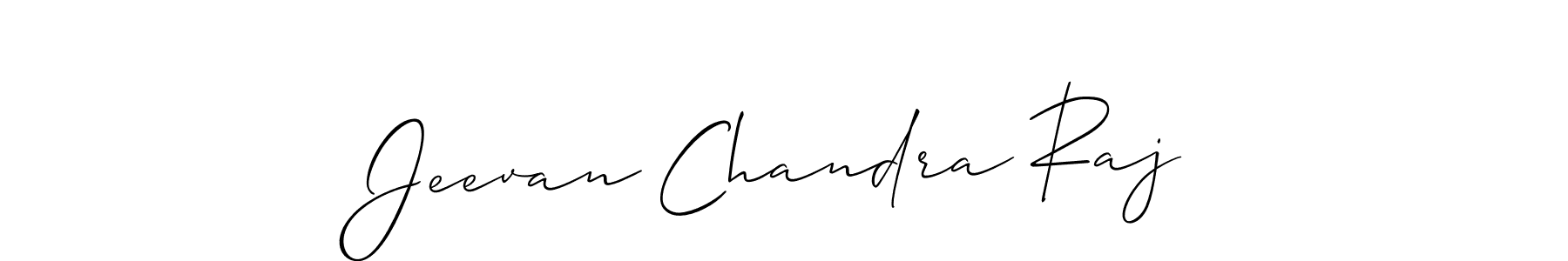 Make a short Jeevan Chandra Raj signature style. Manage your documents anywhere anytime using Allison_Script. Create and add eSignatures, submit forms, share and send files easily. Jeevan Chandra Raj signature style 2 images and pictures png