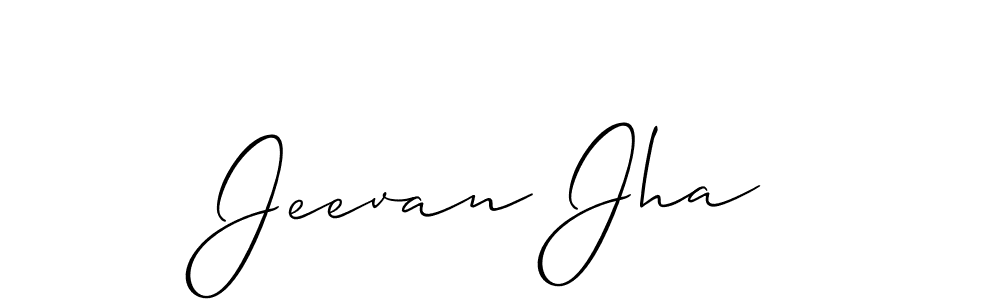 This is the best signature style for the Jeevan Jha name. Also you like these signature font (Allison_Script). Mix name signature. Jeevan Jha signature style 2 images and pictures png