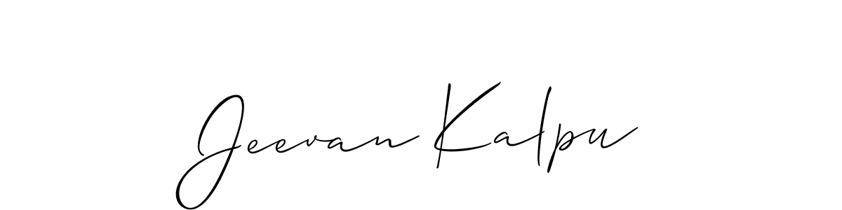 You can use this online signature creator to create a handwritten signature for the name Jeevan Kalpu. This is the best online autograph maker. Jeevan Kalpu signature style 2 images and pictures png