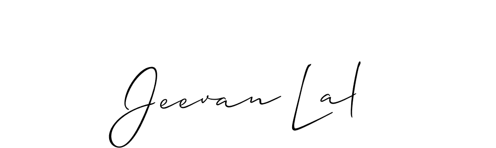 The best way (Allison_Script) to make a short signature is to pick only two or three words in your name. The name Jeevan Lal include a total of six letters. For converting this name. Jeevan Lal signature style 2 images and pictures png