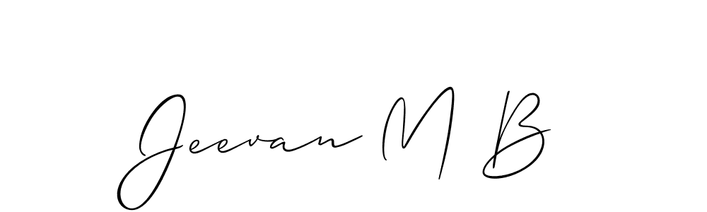 See photos of Jeevan M B official signature by Spectra . Check more albums & portfolios. Read reviews & check more about Allison_Script font. Jeevan M B signature style 2 images and pictures png