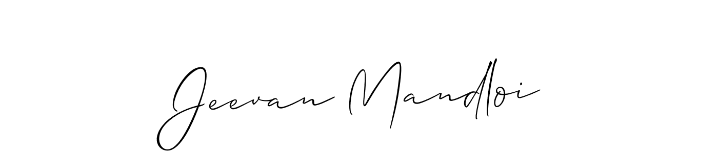 Make a beautiful signature design for name Jeevan Mandloi. With this signature (Allison_Script) style, you can create a handwritten signature for free. Jeevan Mandloi signature style 2 images and pictures png