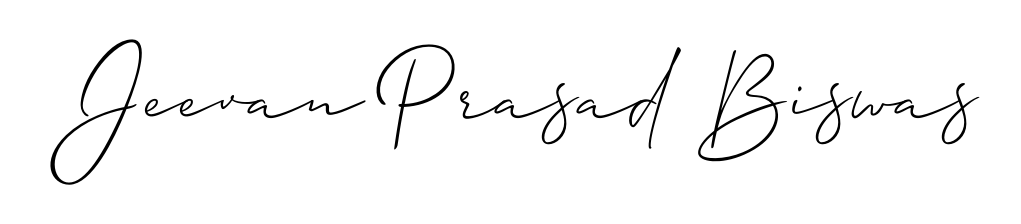 Try this chic Jeevan Prasad Biswas handwritten sign style. Using Allison_Script font elements, it gives your name a sleek, memorable identity. Jeevan Prasad Biswas signature style 2 images and pictures png