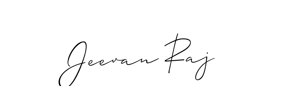 Allison_Script is a professional signature style that is perfect for those who want to add a touch of class to their signature. It is also a great choice for those who want to make their signature more unique. Get Jeevan Raj name to fancy signature for free. Jeevan Raj signature style 2 images and pictures png