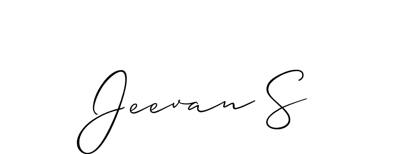 Best and Professional Signature Style for Jeevan S. Allison_Script Best Signature Style Collection. Jeevan S signature style 2 images and pictures png