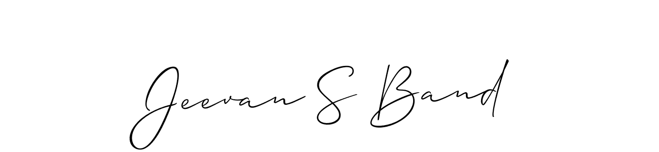 if you are searching for the best signature style for your name Jeevan S Band. so please give up your signature search. here we have designed multiple signature styles  using Allison_Script. Jeevan S Band signature style 2 images and pictures png