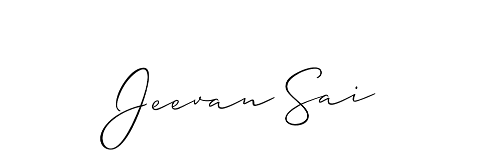 Also You can easily find your signature by using the search form. We will create Jeevan Sai name handwritten signature images for you free of cost using Allison_Script sign style. Jeevan Sai signature style 2 images and pictures png