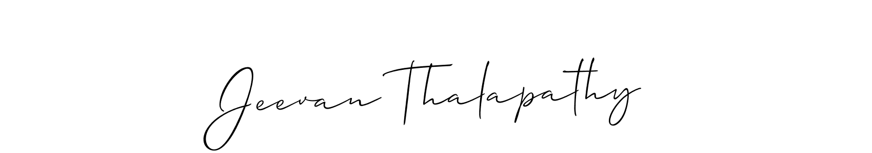 You should practise on your own different ways (Allison_Script) to write your name (Jeevan Thalapathy) in signature. don't let someone else do it for you. Jeevan Thalapathy signature style 2 images and pictures png