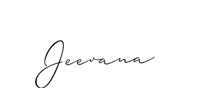 Also You can easily find your signature by using the search form. We will create Jeevana name handwritten signature images for you free of cost using Allison_Script sign style. Jeevana signature style 2 images and pictures png