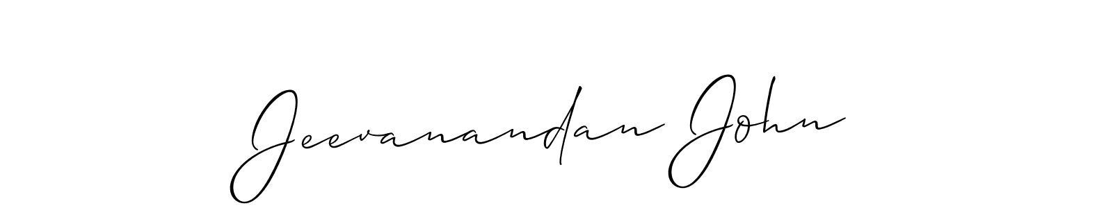 Make a beautiful signature design for name Jeevanandan John. Use this online signature maker to create a handwritten signature for free. Jeevanandan John signature style 2 images and pictures png