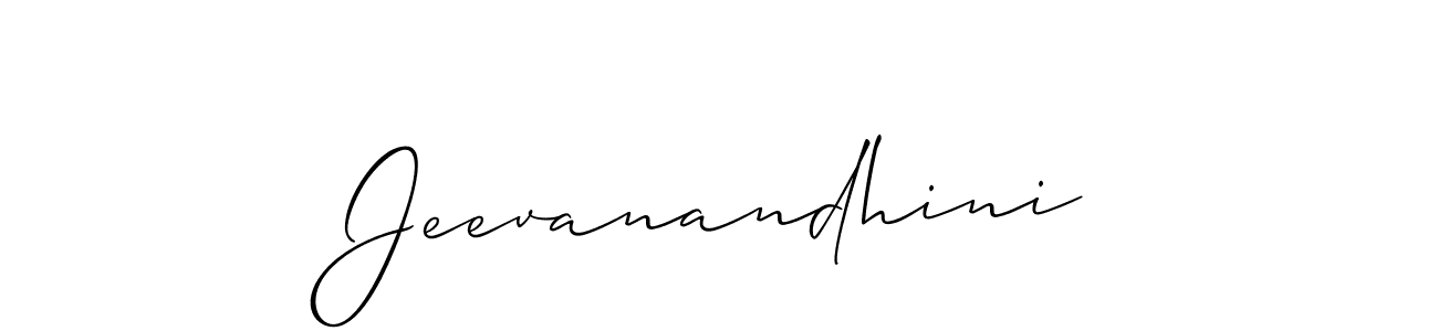 How to make Jeevanandhini signature? Allison_Script is a professional autograph style. Create handwritten signature for Jeevanandhini name. Jeevanandhini signature style 2 images and pictures png